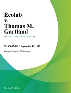 ecolab v. thomas m. gartland book cover image