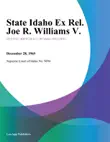 State Idaho Ex Rel. Joe R. Williams V. synopsis, comments