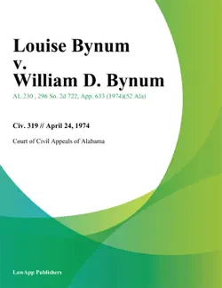 louise bynum v. william d. bynum book cover image