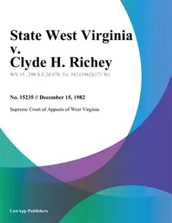 state west virginia v. clyde h. richey imagen de la portada del libro