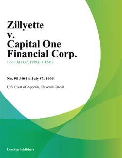 zillyette v. capital one financial corp. book cover image