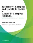 Richard W. Campbell and Harold T. Collins v. Gladys B. Campbell synopsis, comments