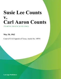 susie lee counts v. carl aaron counts imagen de la portada del libro