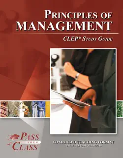 principles of management clep test study guide book cover image