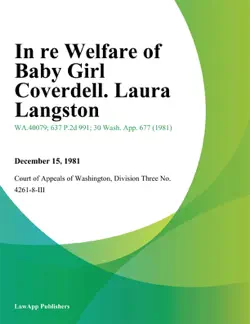 in re welfare of baby girl coverdell. laura langston book cover image