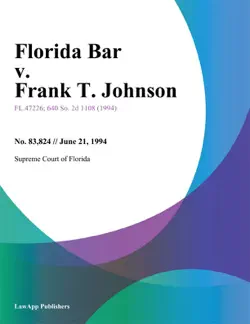 florida bar v. frank t. johnson imagen de la portada del libro