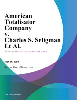 american totalisator company v. charles s. seligman et al. imagen de la portada del libro