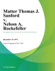 Matter Thomas J. Sanford v. Nelson A. Rockefeller synopsis, comments