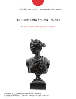the history of the synoptic tradition. book cover image
