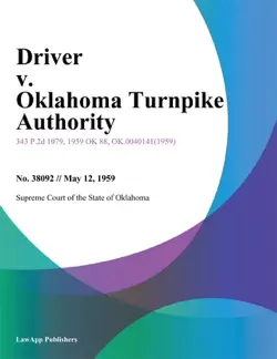 driver v. oklahoma turnpike authority book cover image
