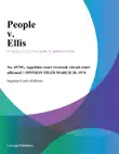 People v. Ellis sinopsis y comentarios