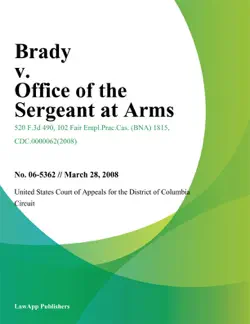 brady v. office of the sergeant at arms book cover image
