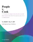 People v. Cook synopsis, comments