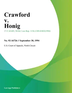 crawford v. honig book cover image