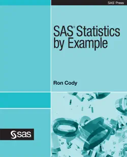sas statistics by example book cover image