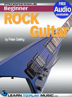 rock guitar lessons for beginners book cover image