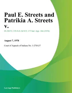 paul e. streets and patrikia a. streets v. book cover image