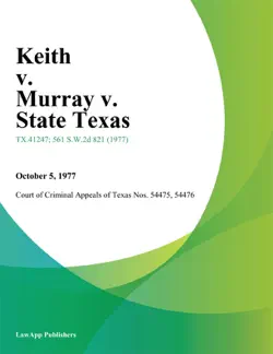 keith v. murray v. state texas book cover image