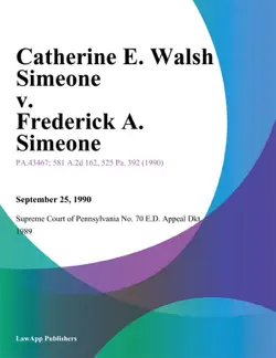 catherine e. walsh simeone v. frederick a. simeone book cover image