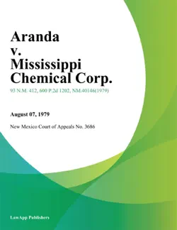 aranda v. mississippi chemical corp. book cover image