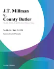 J.T. Millman v. County Butler synopsis, comments