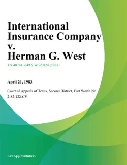 international insurance company v. herman g. west book cover image