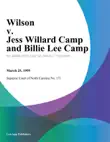 Wilson v. Jess Willard Camp and Billie Lee Camp synopsis, comments