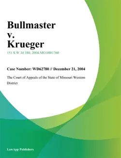 bullmaster v. krueger book cover image