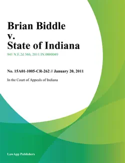 brian biddle v. state of indiana book cover image