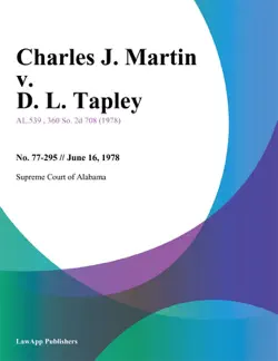 charles j. martin v. d. l. tapley book cover image