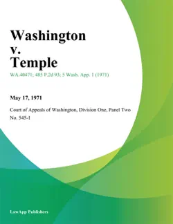washington v. temple book cover image