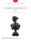 Aldo Leopold Listens to the Southwest (Critical Essay) sinopsis y comentarios