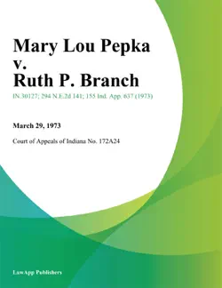 mary lou pepka v. ruth p. branch imagen de la portada del libro