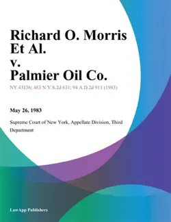 richard o. morris et al. v. palmier oil co. imagen de la portada del libro