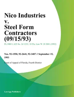 nico industries v. steel form contractors book cover image
