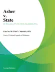 Asher v. State synopsis, comments