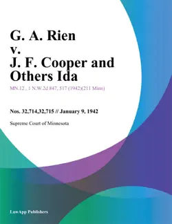 g. a. rien v. j. f. cooper and others ida book cover image