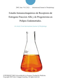 estudio inmunocitoquimico de receptores de estrogeno fraccion alfa y de progesterona en polipos endometriales. imagen de la portada del libro