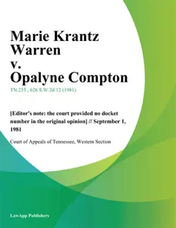 marie krantz warren v. opalyne compton book cover image