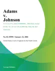 Adams v. Johnson synopsis, comments