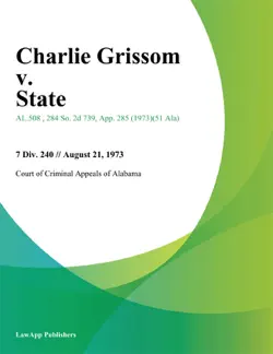 charlie grissom v. state book cover image