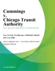 Cummings v. Chicago Transit Authority synopsis, comments