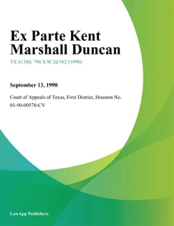 ex parte kent marshall duncan book cover image