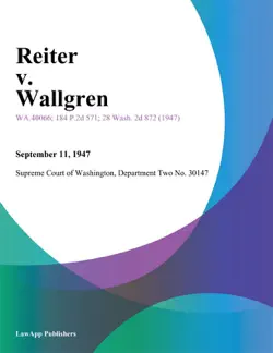 reiter v. wallgren book cover image