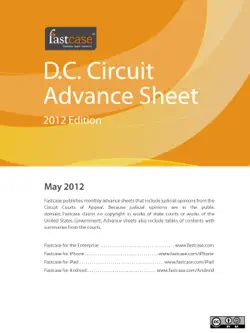 d.c. circuit advance sheet may 2012 book cover image