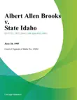 Albert Allen Brooks v. State Idaho synopsis, comments