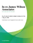 In re James Wilson Associates sinopsis y comentarios