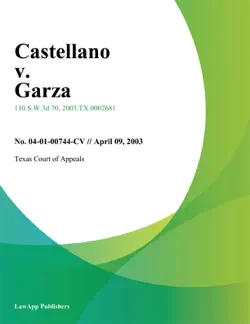 castellano v. garza book cover image