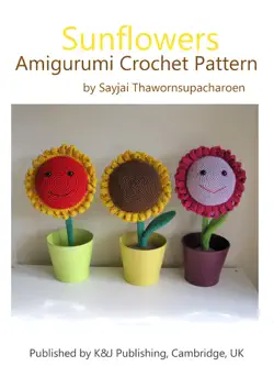 sunflowers amigurumi crochet pattern imagen de la portada del libro