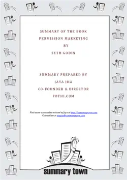 summary of the book permission marketing by seth godin book cover image